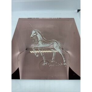 Vintage Carnival/Fair 12" Prize Mirror Unicorn Animal